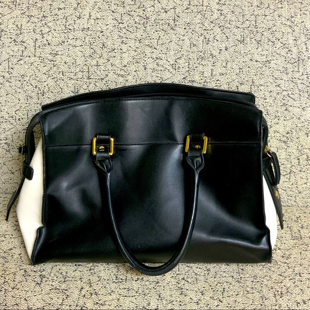 Black and white purse